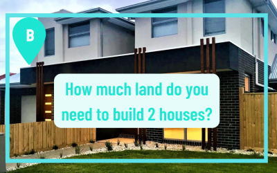 How much land do you need to build 2 houses on one property?