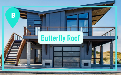 Butterfly roof house design